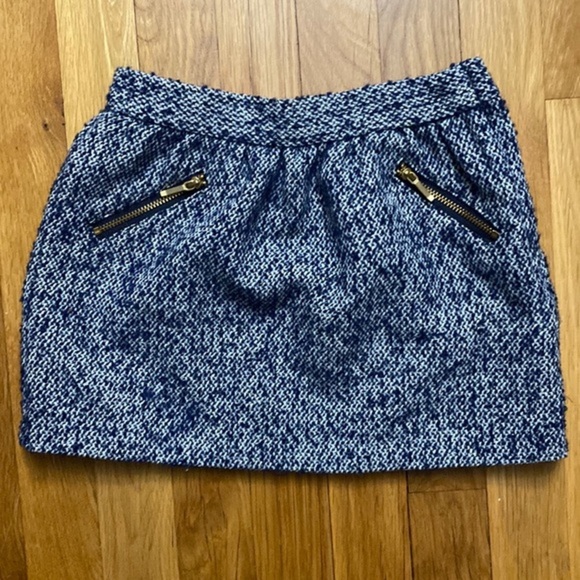 Janie and Jack Blue Tweed Skirt Girls Size 5 - Picture 1 of 7